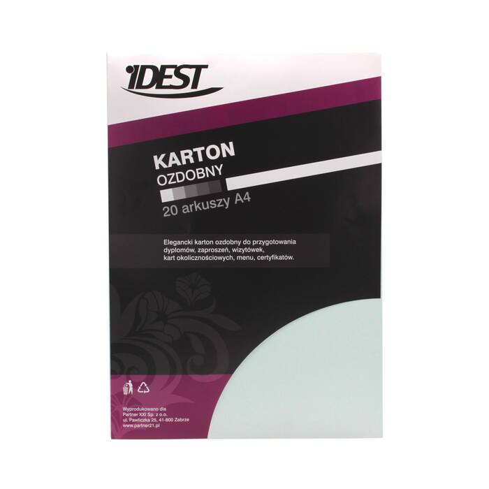 Karton wizytówkowy A4 220g Millenium/błęki - 20 ark. AG6806 02