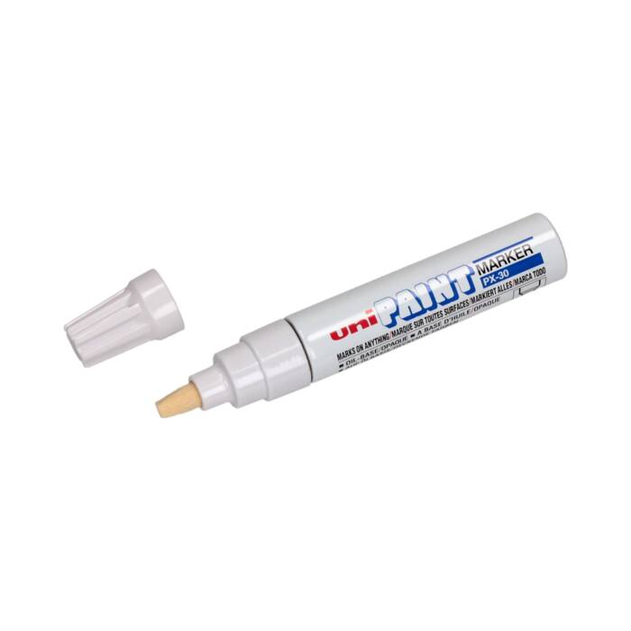 Marker olejowy 4.0-8.5mm biały ścięty Uni PX30 UN1058 02