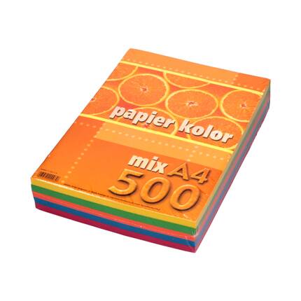 Papier ksero A4 80g mix Kreska (500) VK0811 01