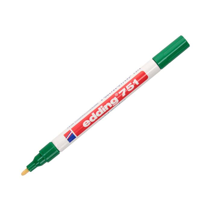 Marker olejowy 1.0-2.0mm zielony okrągły Edding 751 EG1034 02