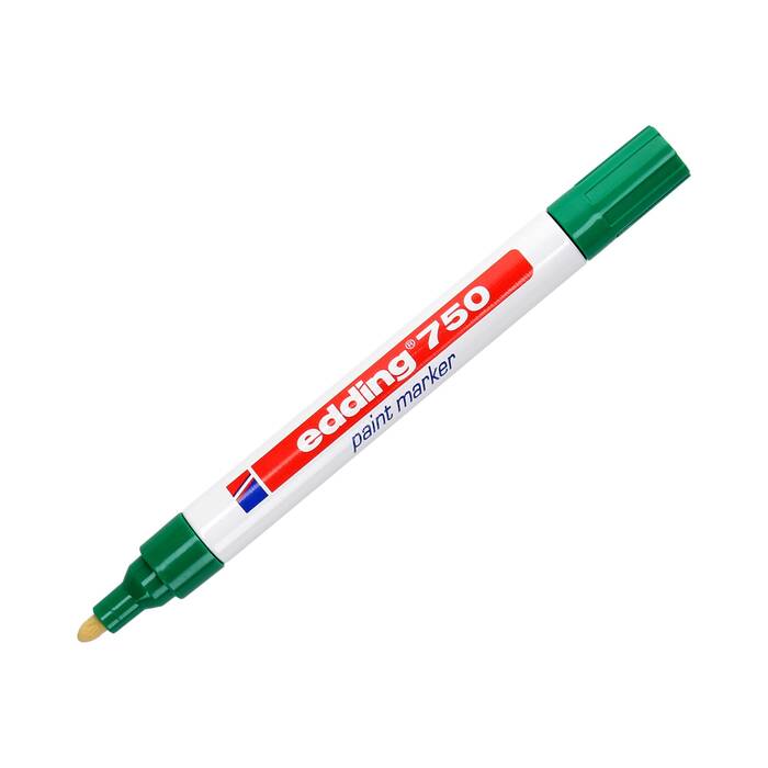 Marker olejowy 2.0-4.0mm zielony okrągły Edding 750 EG1030 02