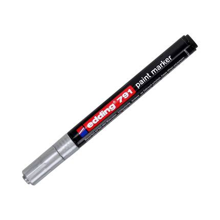 Marker olejowy 1.0-2.0mm srebrny okrągły Edding 791 EG5020 01