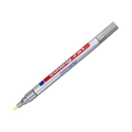 Marker olejowy 1.0-2.0mm srebrny okrągły Edding 751 EG5025 02