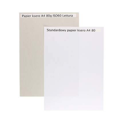 Papier ksero ekologiczny - niebielony A4 80g ISO60 Lettura (500) VE1152 02