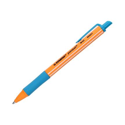 Długopis automatyczny 0.5mm turkusowy Pointball Stabilo SH6175 01