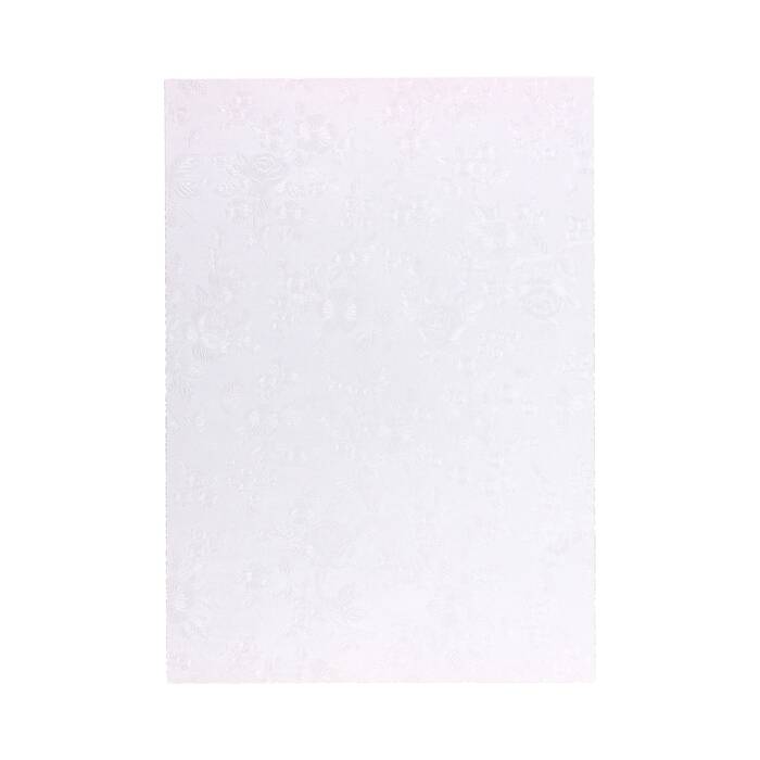 Karton wizytówkowy A4 220g Floral diamentowa biel - 20ark. AG7362 01