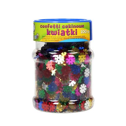 Confetti cekinowe kwiatki 100g Astra 335114004 VK2035 01