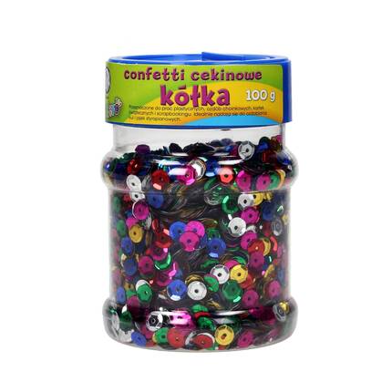 Confetti cekinowe kółka 100g Astra 335114005 VK2036 01