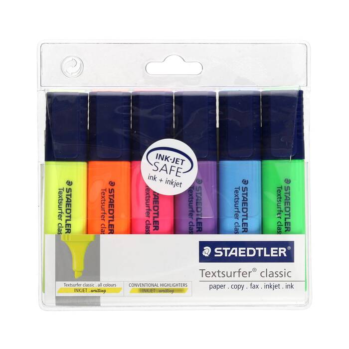 Zakreślacz 6kol etui Textsurfer Classic Staedtler ST1030 01