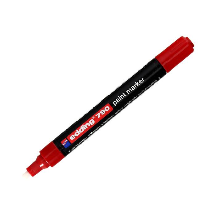 Marker olejowy 2.0-3.0mm czerwony okrągły Edding 790 EG5179 02