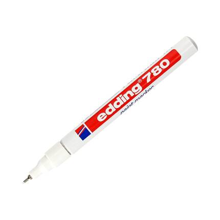 Marker olejowy 0.8mm biały okrągły Edding 780 EG5029 02