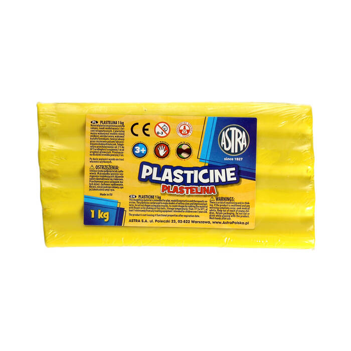 Plastelina 1kg żółta luz AZ5075 01