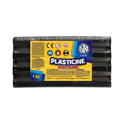 Plastelina 1kg czarna luz AZ6242 01