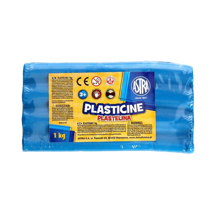 Plastelina 1kg niebieska luz Astra AZ5078 01