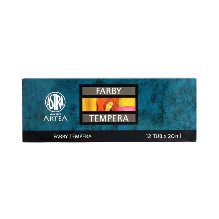 Farby tempera 12kol 20ml Astra AZ5023 01