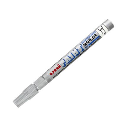 Marker olejowy 0.8-1.2mm srebrny okrągły Uni PX21 UN1054 01