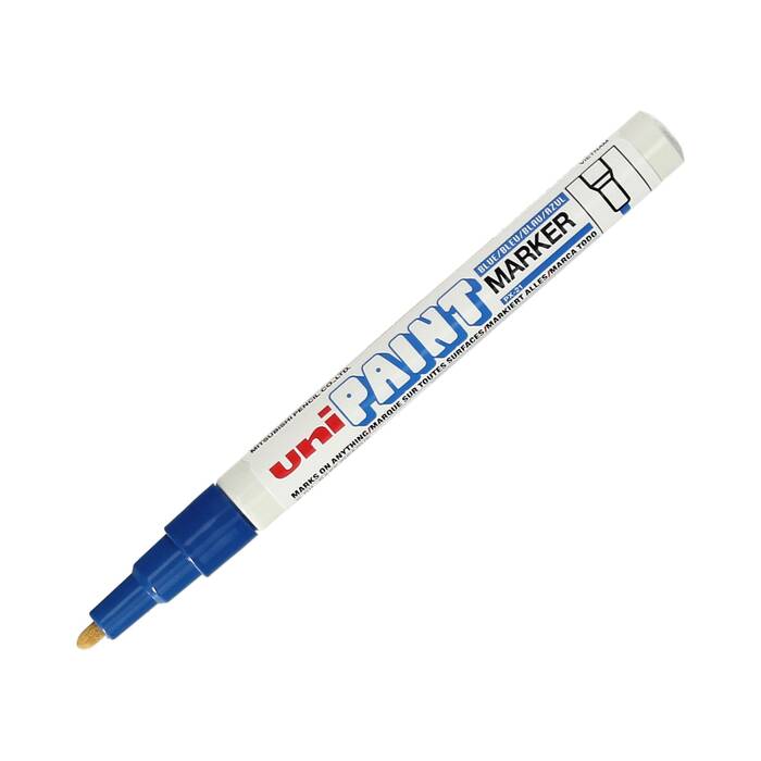 Marker olejowy 0.8-1.2mm niebieski okrągły Uni PX21 UN5051 02