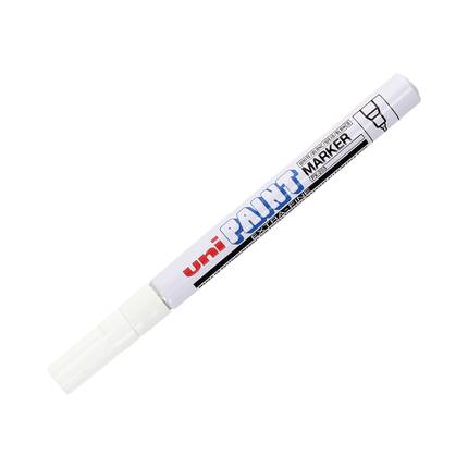 Marker olejowy 0.8mm biały okrągły Uni PX203 UN5493 01