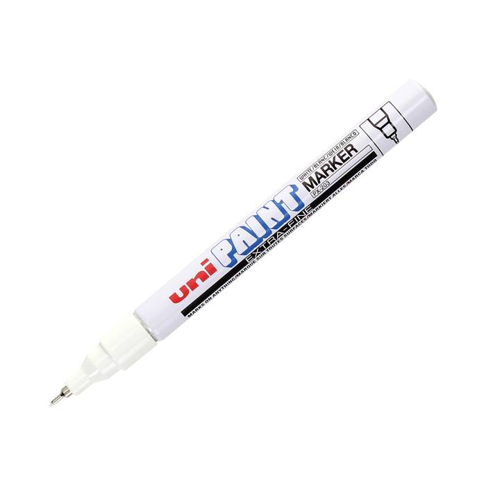 Marker olejowy 0.8mm biały okrągły Uni PX203 UN5493 02