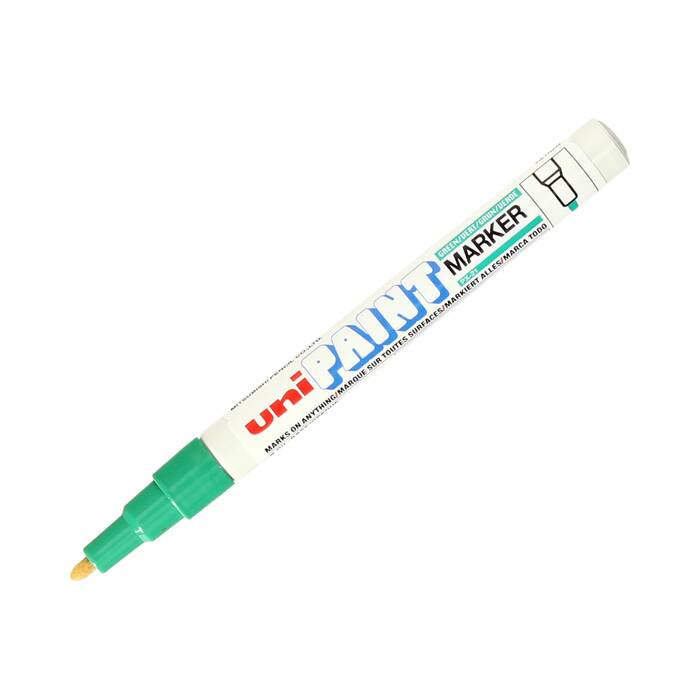 Marker olejowy 0.8-1.2mm zielony okrągły Uni PX21 UN5053 02