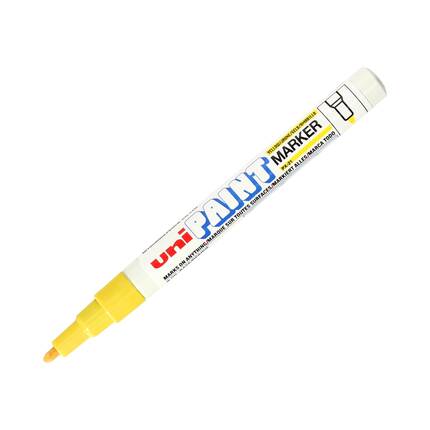 Marker olejowy 0.8-1.2mm żółty okrągły Uni PX21 UN5087 02