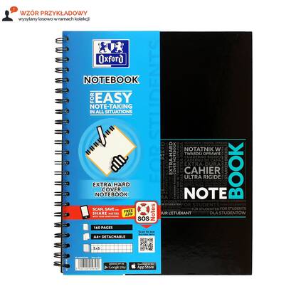 Kołonotatnik A4+/80 kratka PP Oxford Note Book TP2213 01