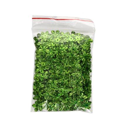 Kwiatki hologram 12g jasnozielone VB8581 01