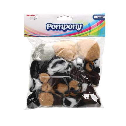 Pompony motyw zwierzęta - 54szt. w opak. VB8681 01