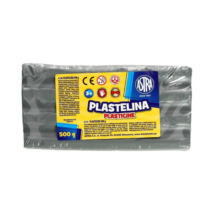 Plastelina 500g popielata Astra AZ6411 01