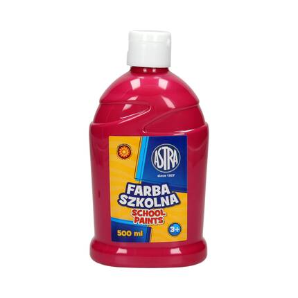 Farba szkolna różowa 500ml Astra VK1879 01