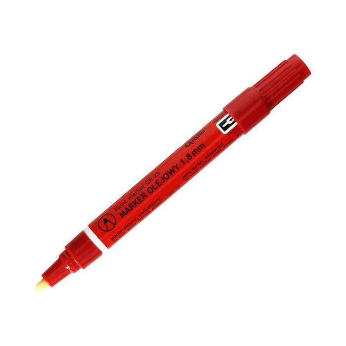 Marker olejowy 1.8mm czerwony okrągły Grand KA7219 02