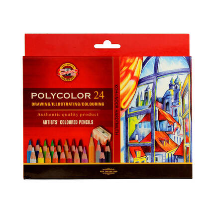 Kredki ołówkowe 24kol Polycolor KIN 3834 AR5209 01