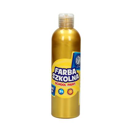 Farba szkolna metaliczna złota 250ml Astra VK7267 01