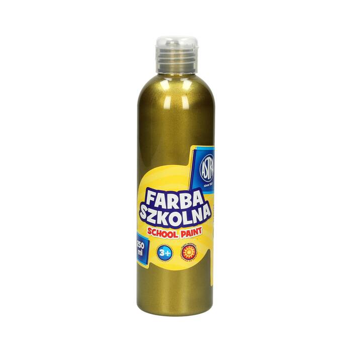 Farba szkolna metaliczna zielona 250ml Astra VK7270 01