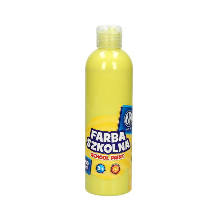 Farba szkolna cytrynowa 250ml Astra VK7275 01