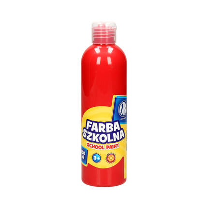 Farba szkolna czerwona 250ml Astra VK7278 01