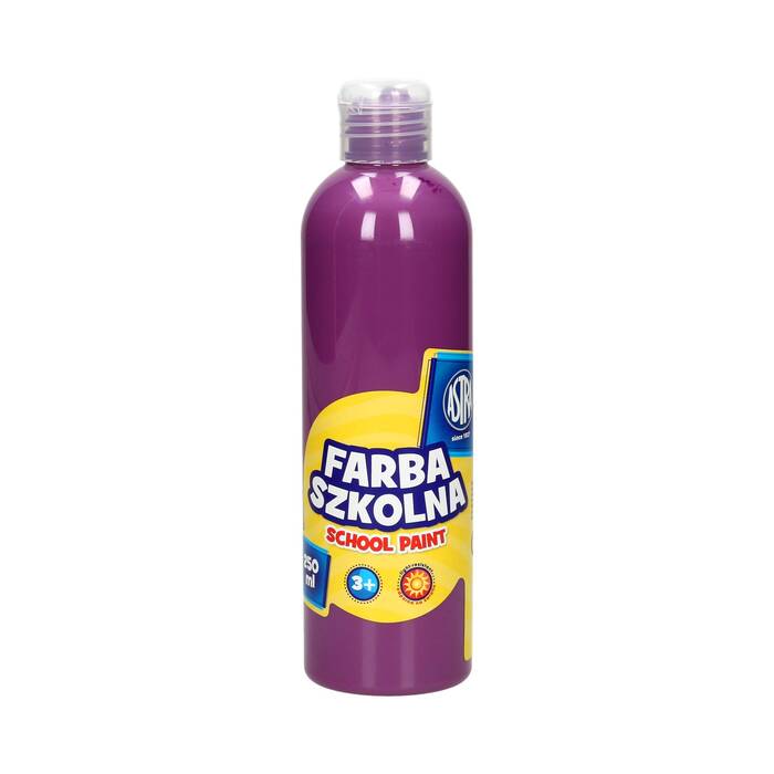 Farba szkolna śliwkowa 250ml Astra VK7286 01