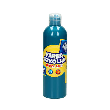 Farba szkolna turkusowa 250ml Astra VK7288 01