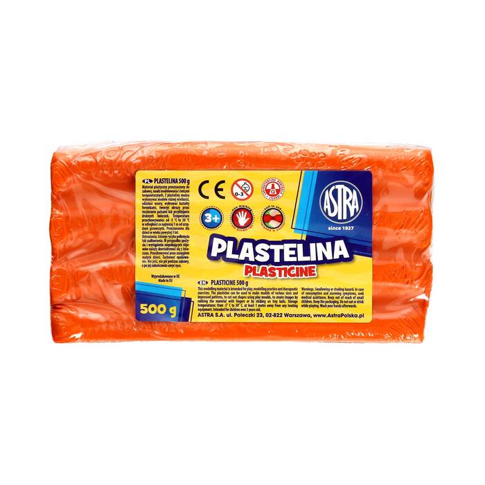 Plastelina 500g pomarańczowa Astra AZ6435 01