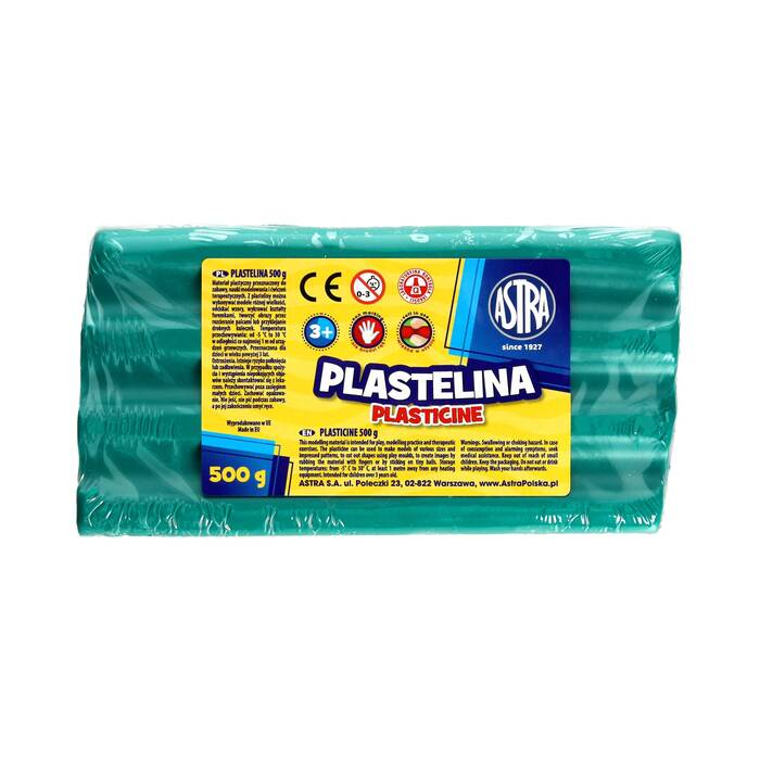 Plastelina 500g zielona Astra 303117009 AZ6437 01