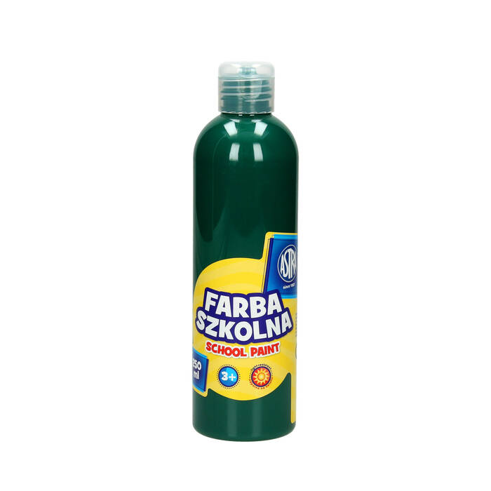 Farba szkolna ciemnozielona 250ml Astra VK7280 01