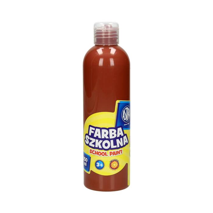 Farba szkolna brązowa 250ml Astra VK7284 01