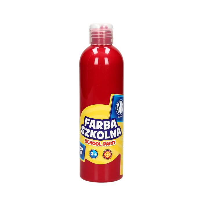 Farba szkolna ciemnoczerwona 250ml Astra VK7295 01