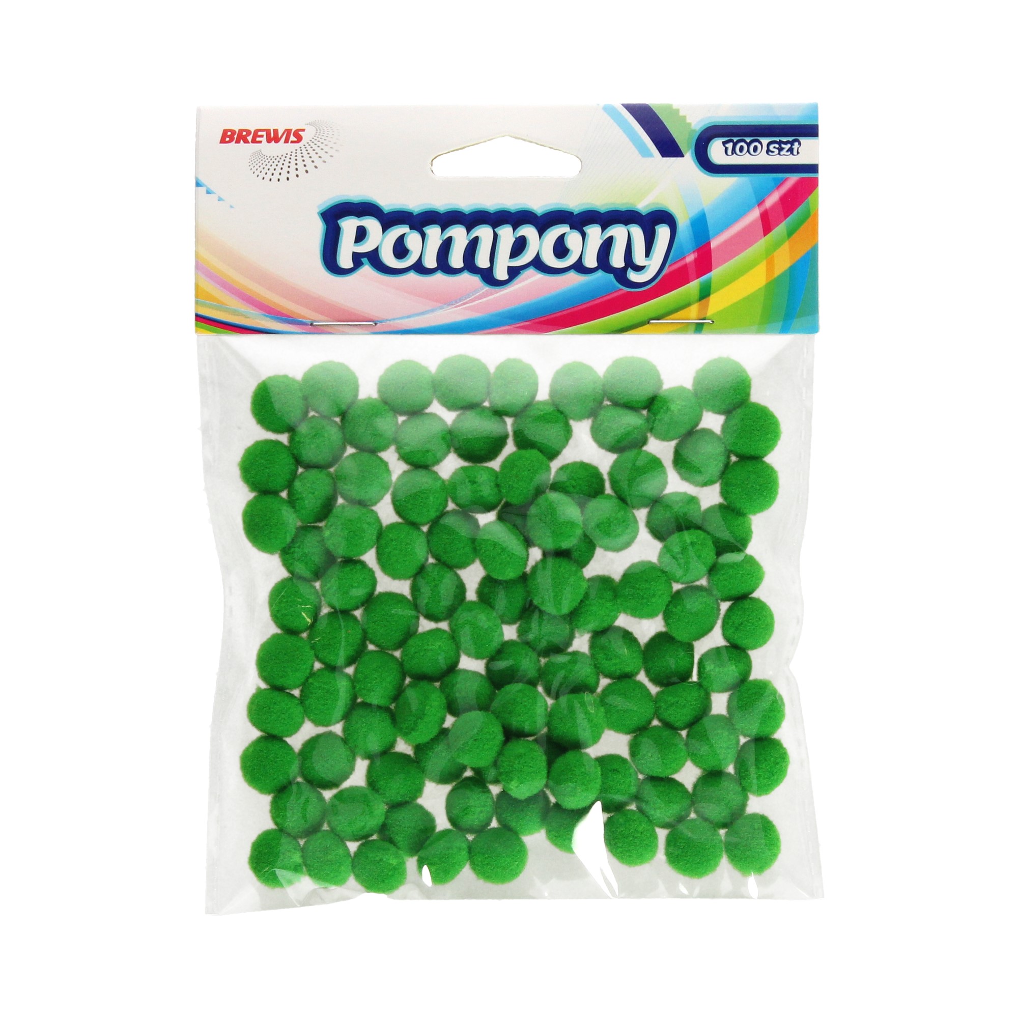 Pompony zielone 10mm 100szt. w opak. Brewis VB8778 01 Pompony zielone 10mm 100szt. w opak. Brewis VB8778 01
