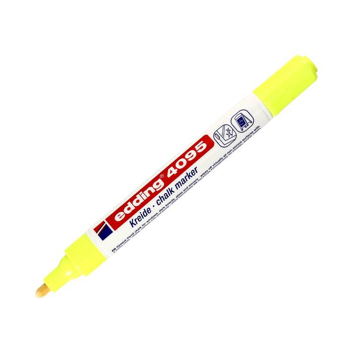 Marker kredowy 2.0-3.0mm żółty okrągły Edding 4095 EG5880 02