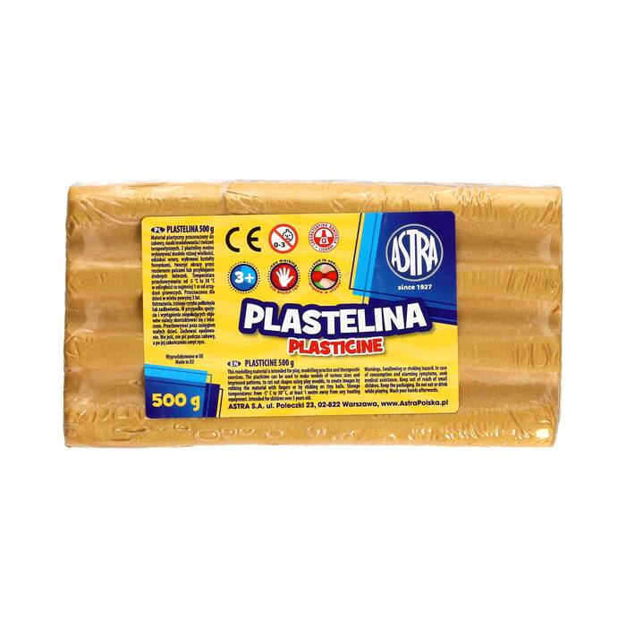 Plastelina 500g złota metaliczna Astra 303117014 AZ6467 01