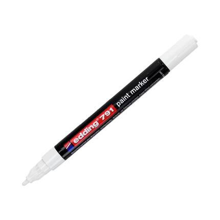 Marker olejowy 1.0-2.0mm biały okrągły Edding 791 EG1021 02