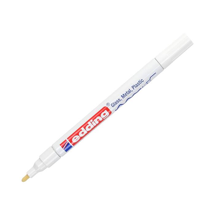 Marker olejowy 1.0-2.0mm biały okrągły Edding 751 EG5023 02