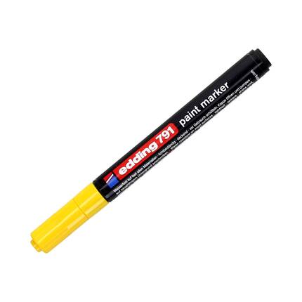 Marker olejowy 1.0-2.0mm żółty okrągły Edding 791 EG5208 01