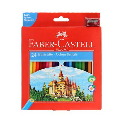 Kredki ołówkowe 24kol zamek Faber Castell FC120124 FC1311 01